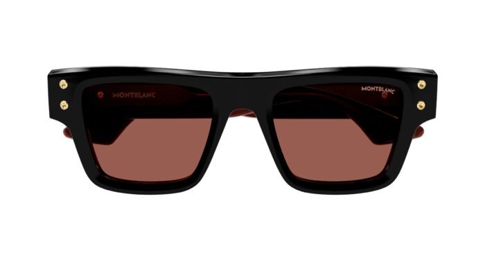 MontBlanc MB0253S Black Red 008 52 21 - Image 2