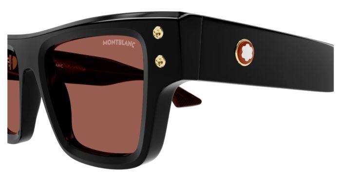 MontBlanc MB0253S Black Red 008 52 21 - Image 3