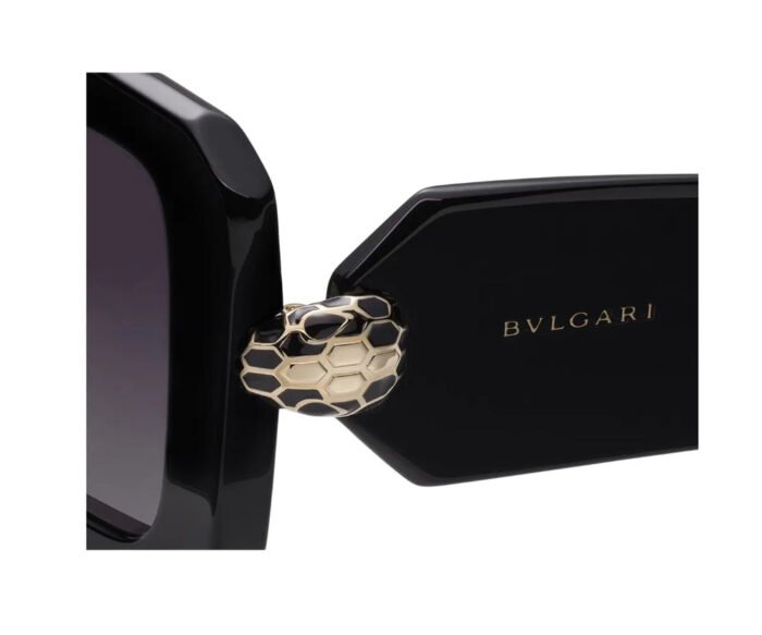 Bvlgari BV40006I Serpenti 52-18 01B Black - Image 3