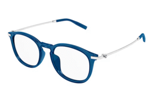 MontBlanc MB0375OA Blue Silver 004 53 19