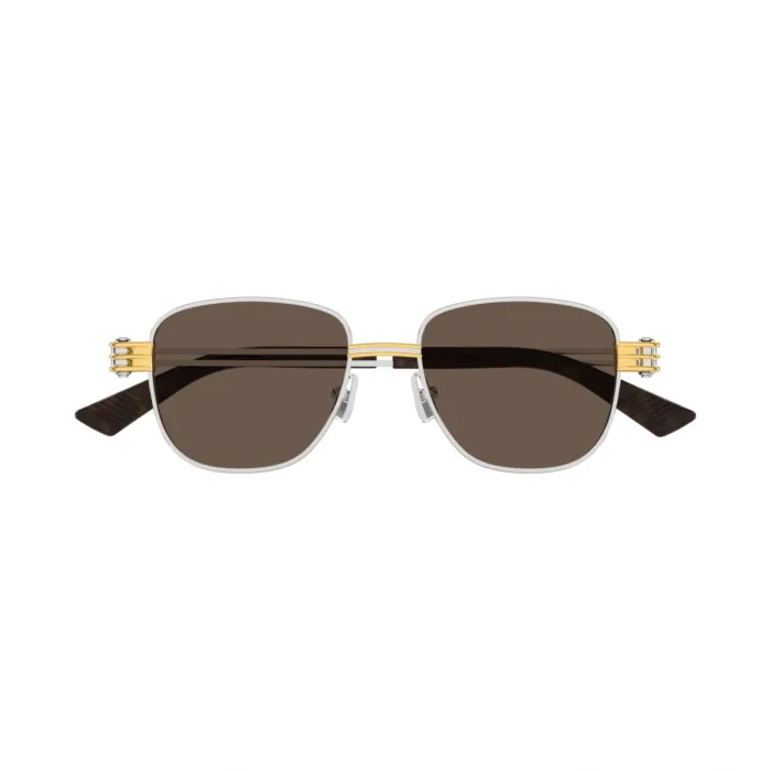 Bottega Veneta BV1380S 51-18 001 Silver Gold - Image 2