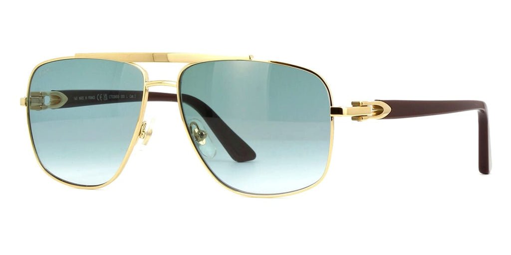 CARTIER CT0365S Gold Brown 003 58 14
