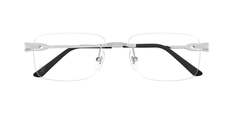 Cartier CT0521O 55-18 002 Silver