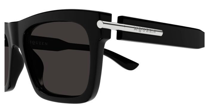 Alexander McQueen AM0495S 55-18 001 Black - Image 3
