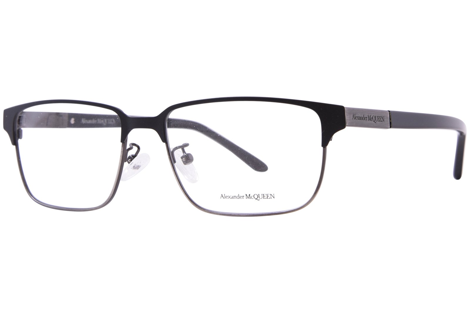 ALEXANDER MCQUEEN AM0346O 002 145 GOLD BLACK 56 17
