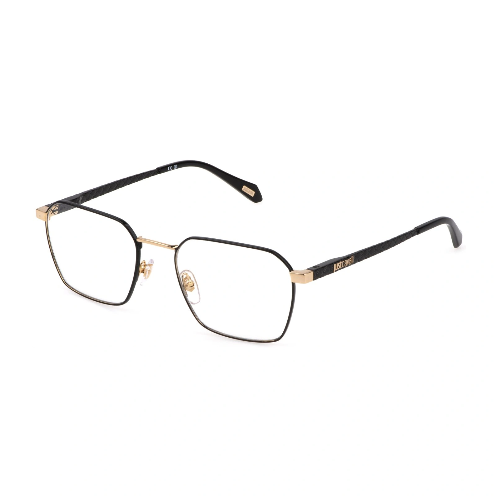 JUST CAVALLI VJC018 COL.0301 145 GOLD BLACK 53 19