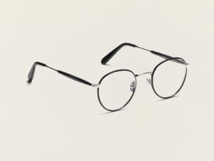 MOSCOT MOSC PITSEL   C-BLK SIL 150 BLACK 47 21