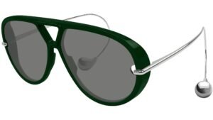 Bottega Veneta BV1273S Green Silver 008 63 12 116