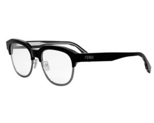 FENDI FE50068U Black Silver 001 52 19 150
