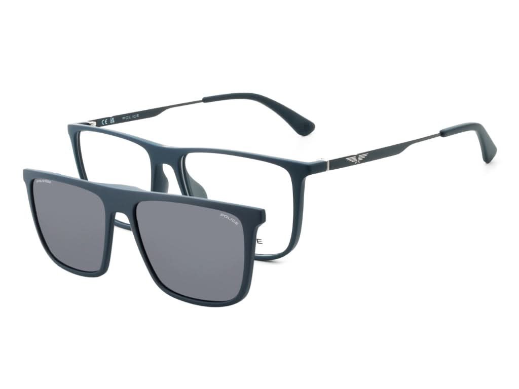 Police UPLP09K ClipOn Origins Lite27 Matte Blue R22P 54 15 145